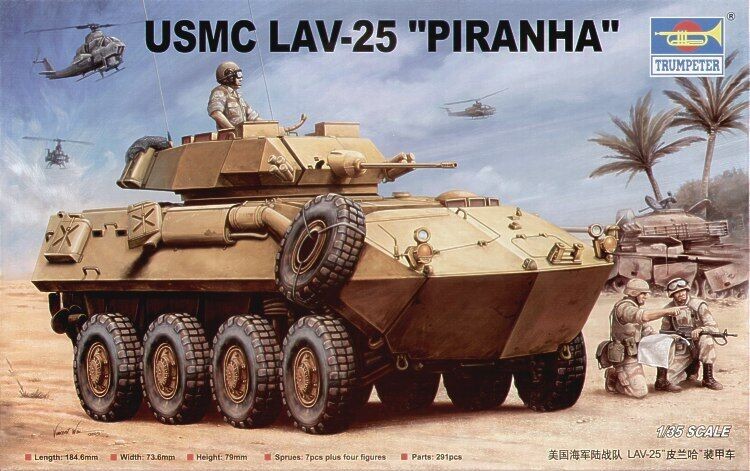 Trumpeter 00349 USMC LAV-25 “PIRANHA”  1/35