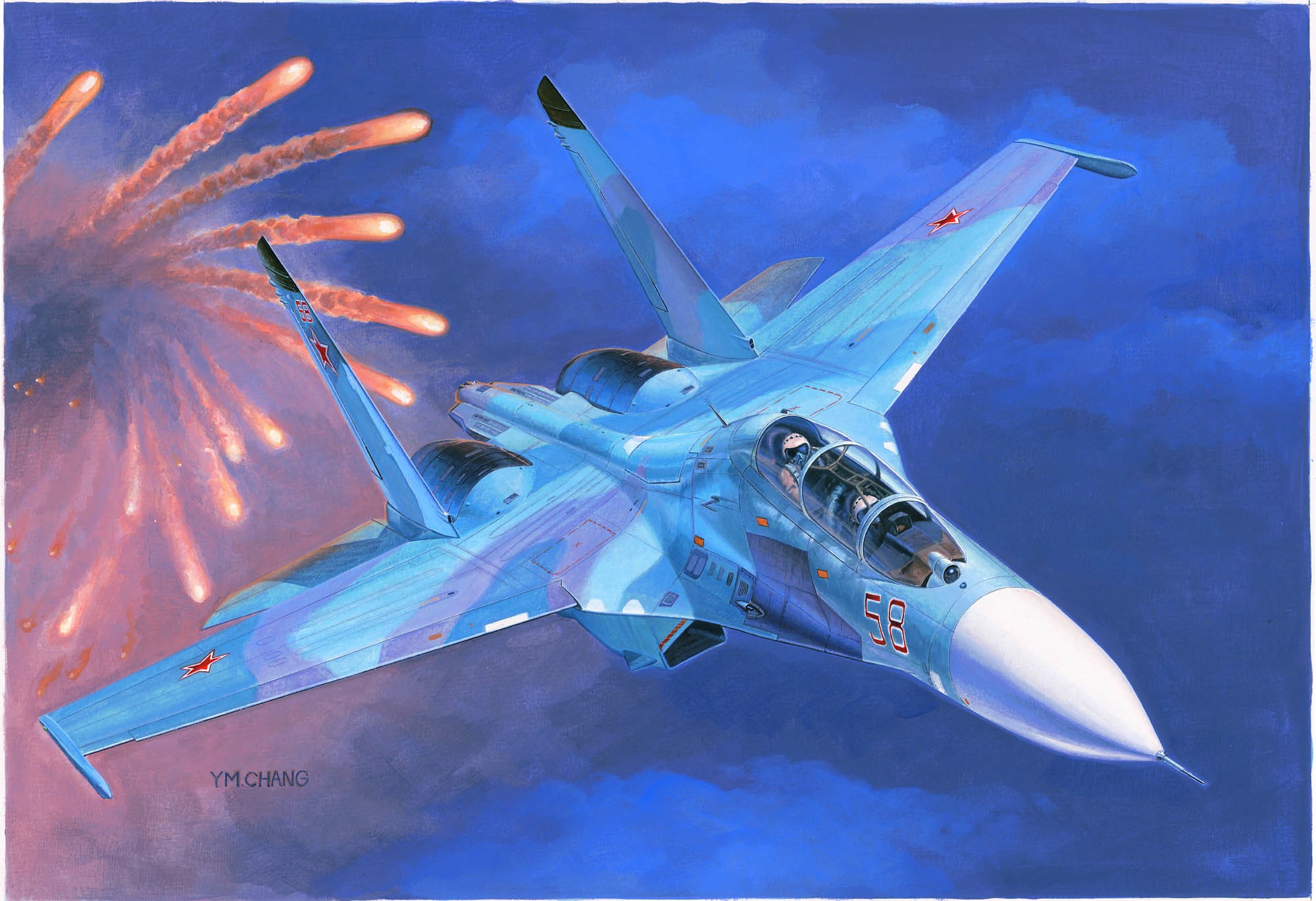 Trumpeter 01645 Russian Su-27UB Flanker C Fighter  1:72