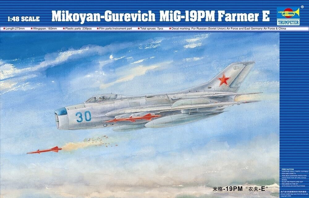 Trumpeter 02804 Mikoyan-Gurevich MiG-19M Farmer E  1/48