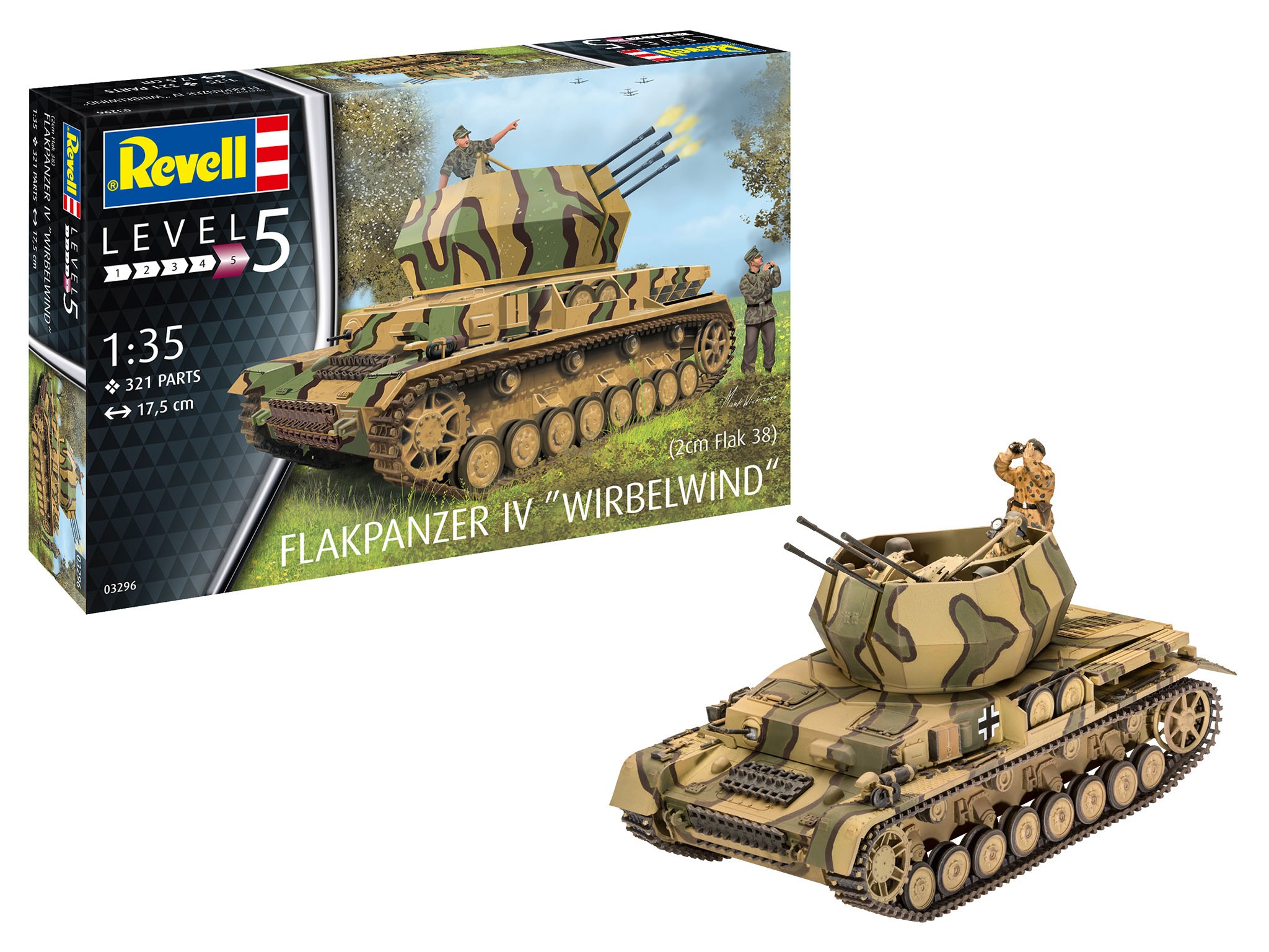 Revell 03296 Flakpanzer IV whirlwind  ( 2cm flak 38 )  1:35