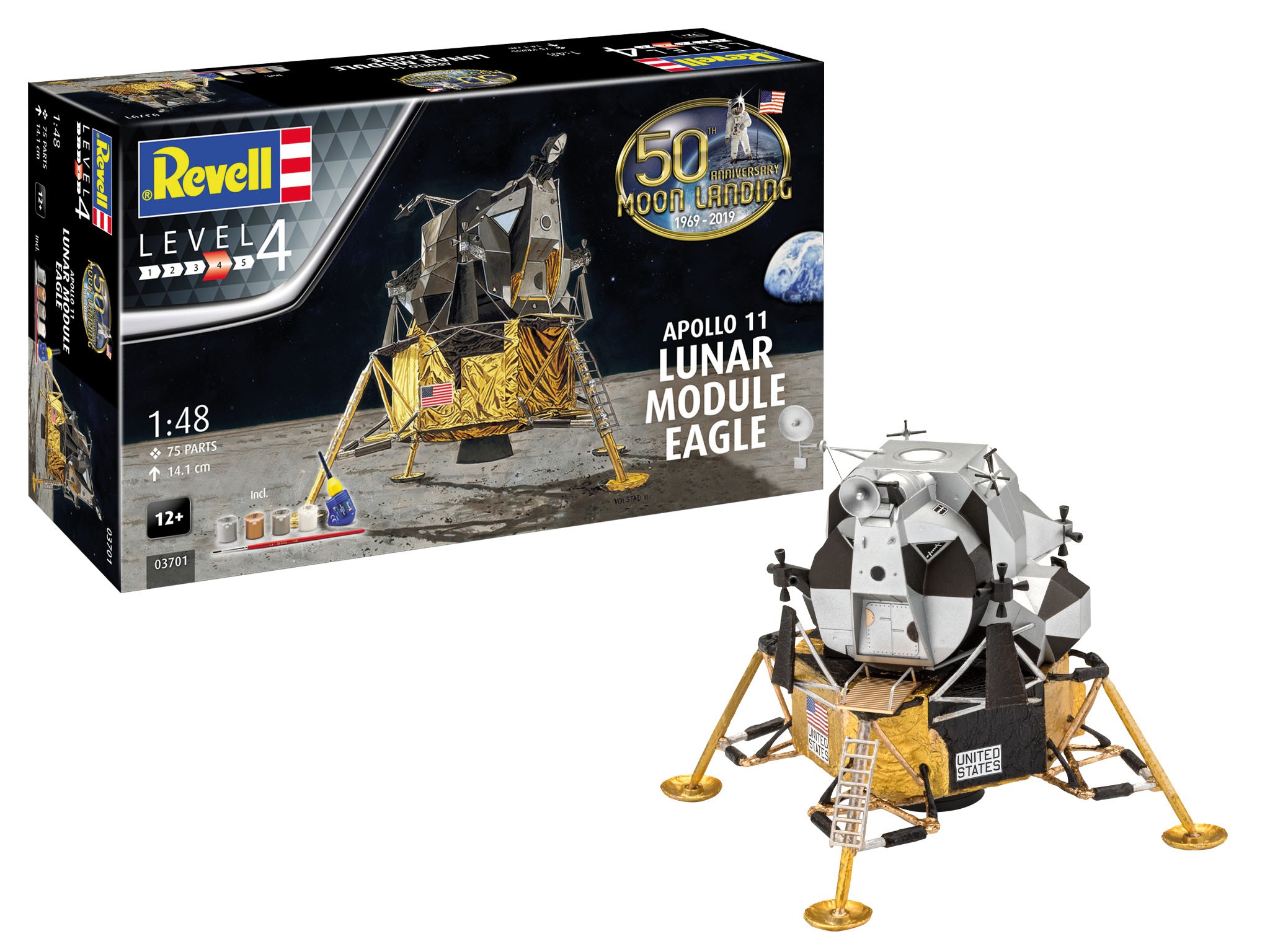 Revell 03701 Apollo 11 Lunar Module Eagle 1:48  " Model-Set  "