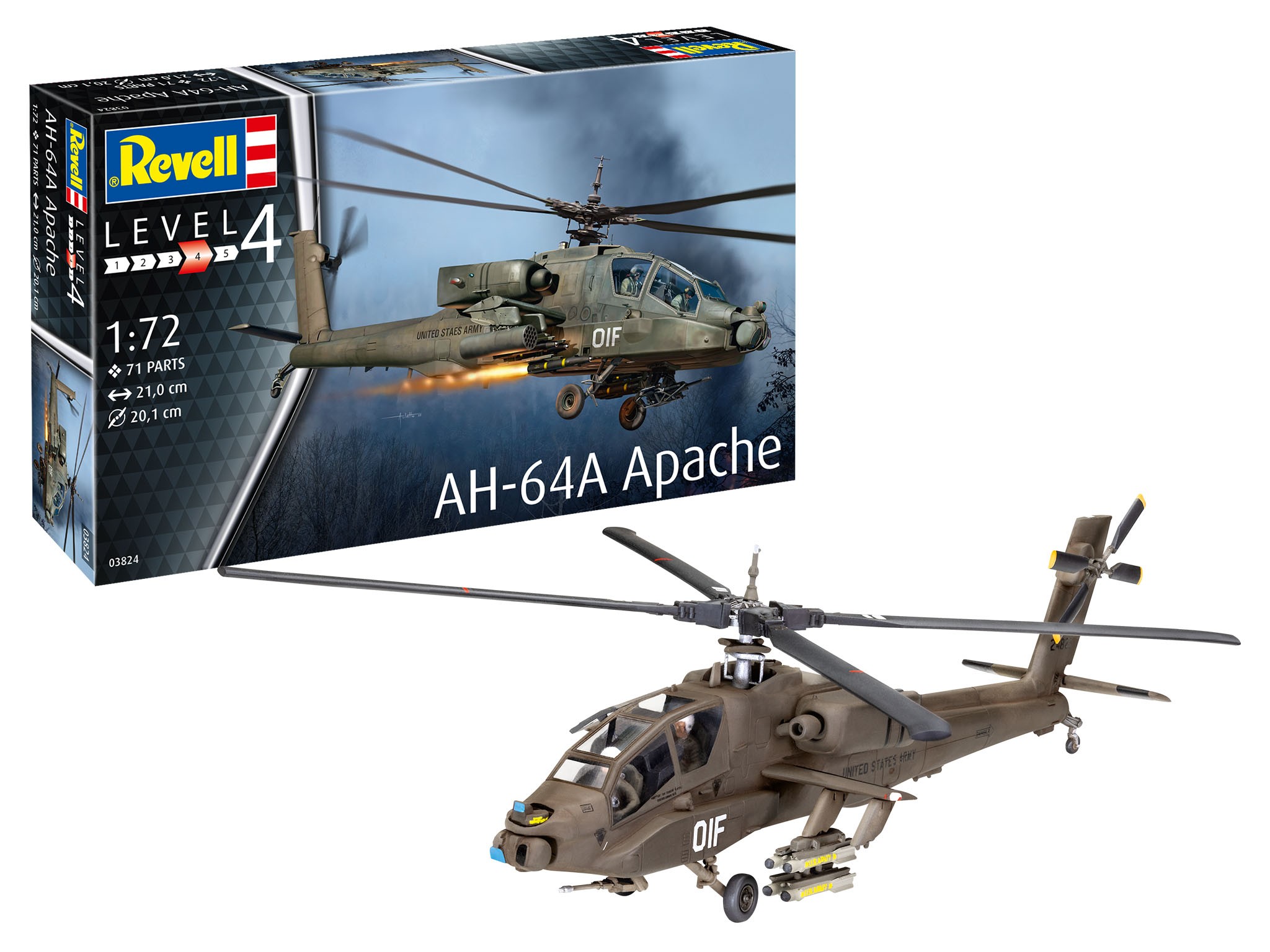 Revell 03824 AH-64A Apache  1:72