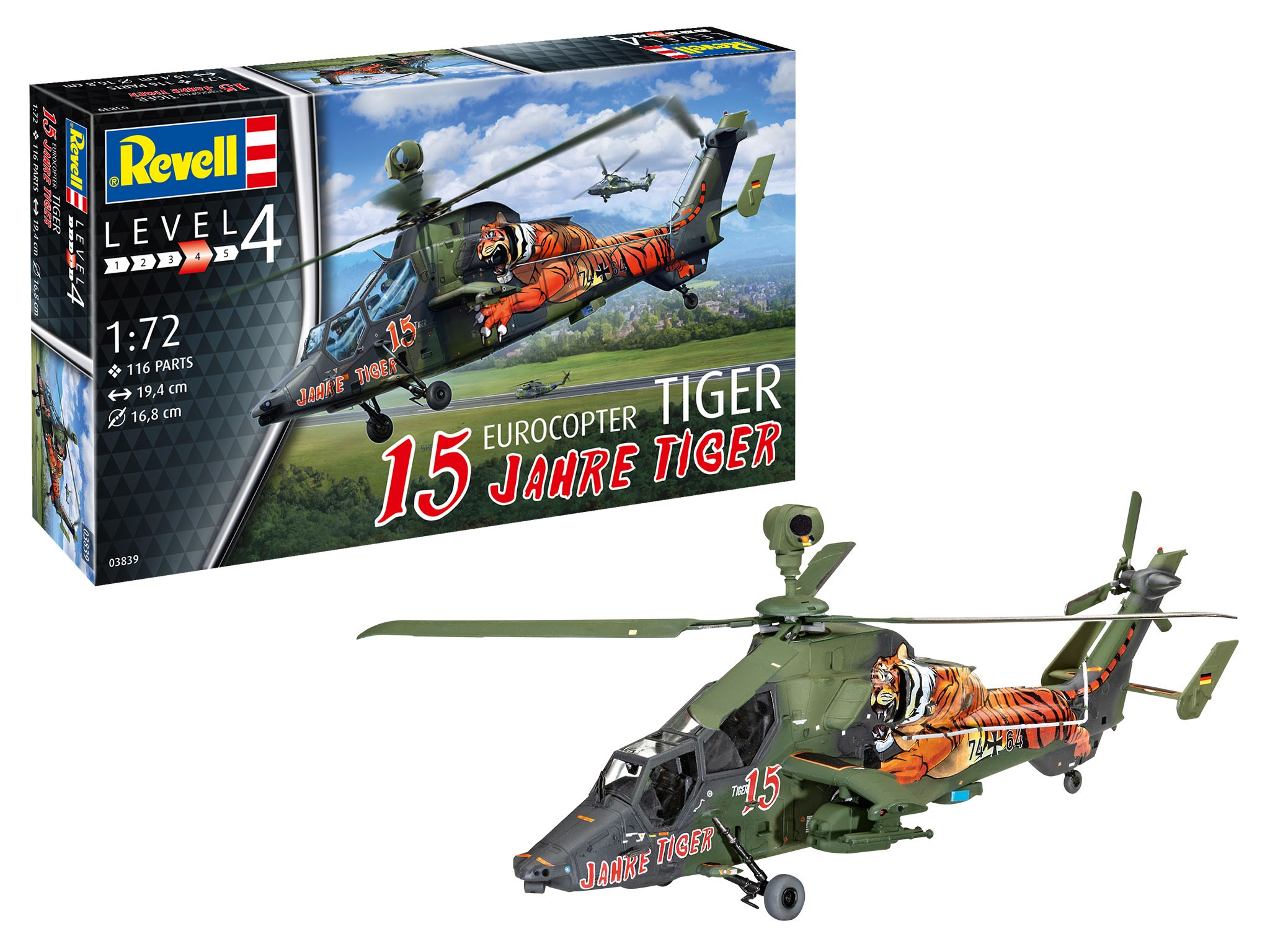 Revell 03839 Eurocopter Tiger "15 Years Tiger  1:72