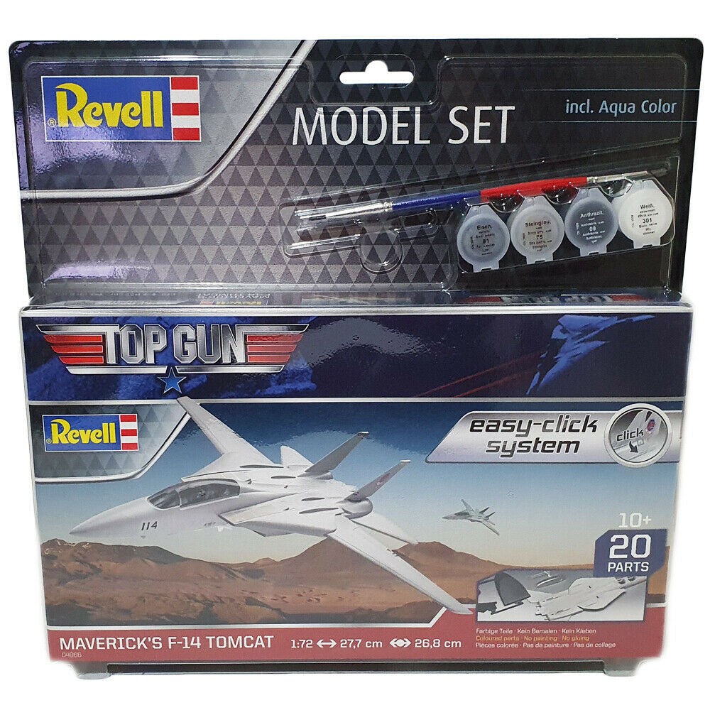 Revell 64966 Maverick's F-14 Tomcat ‘Top Gun’ 1:72  " Easy-Click & Model Set "