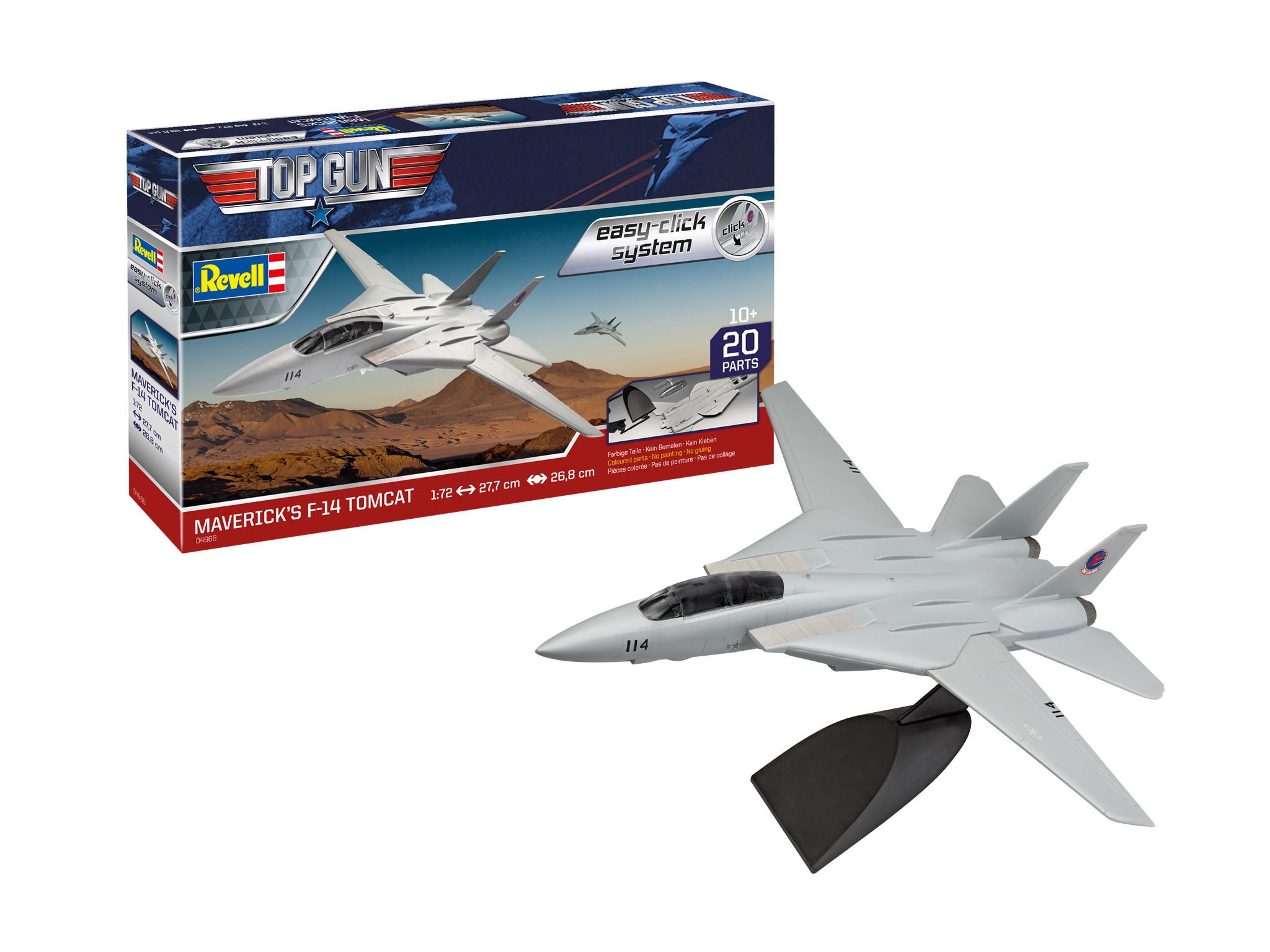 Revell 04966 Maverick's F-14 Tomcat ‘Top Gun’ 1:72  " Easy-Click "