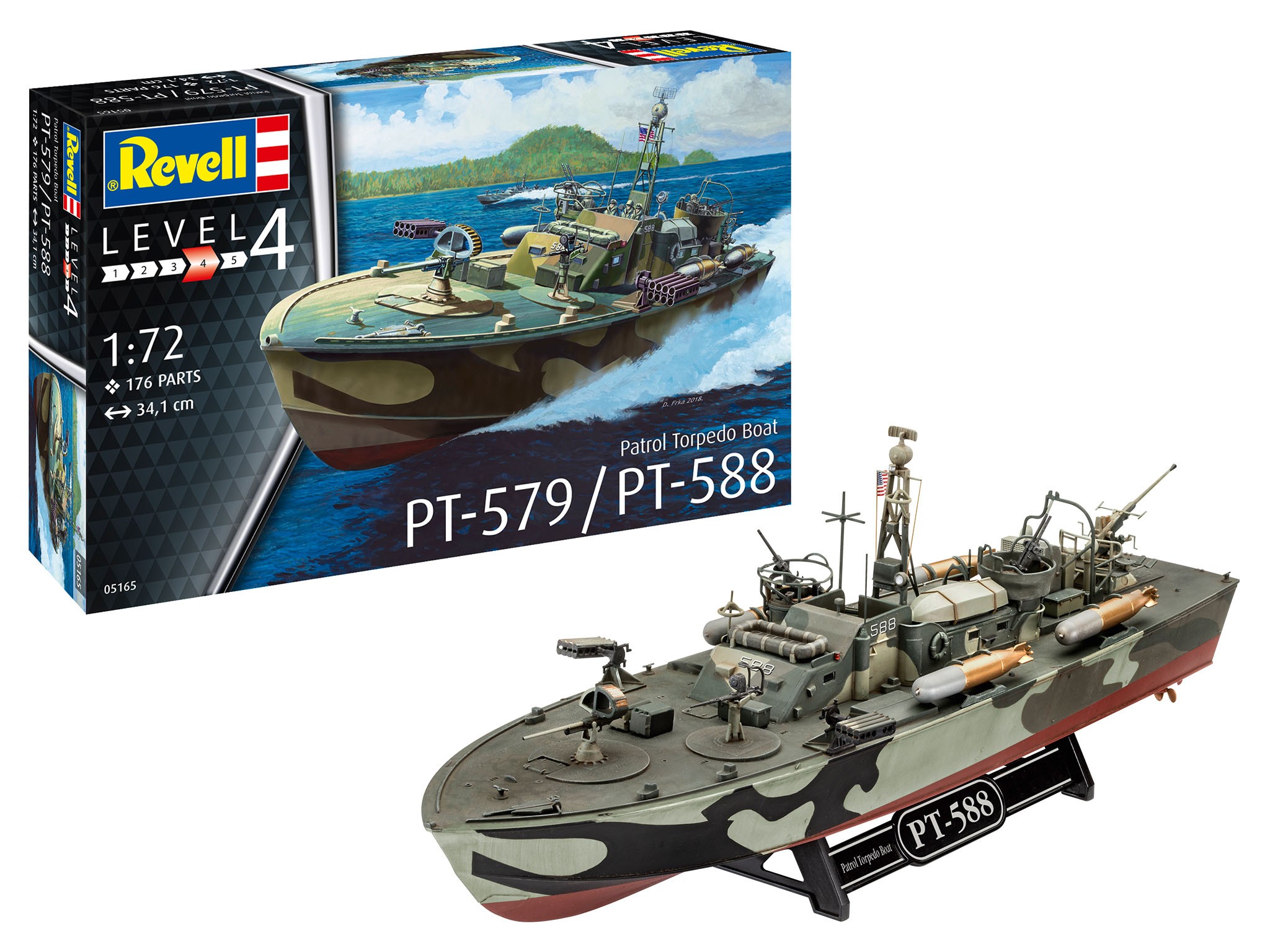 Revell 05165 Patrol Torpedo Boat PT-588/PT-57  1:72