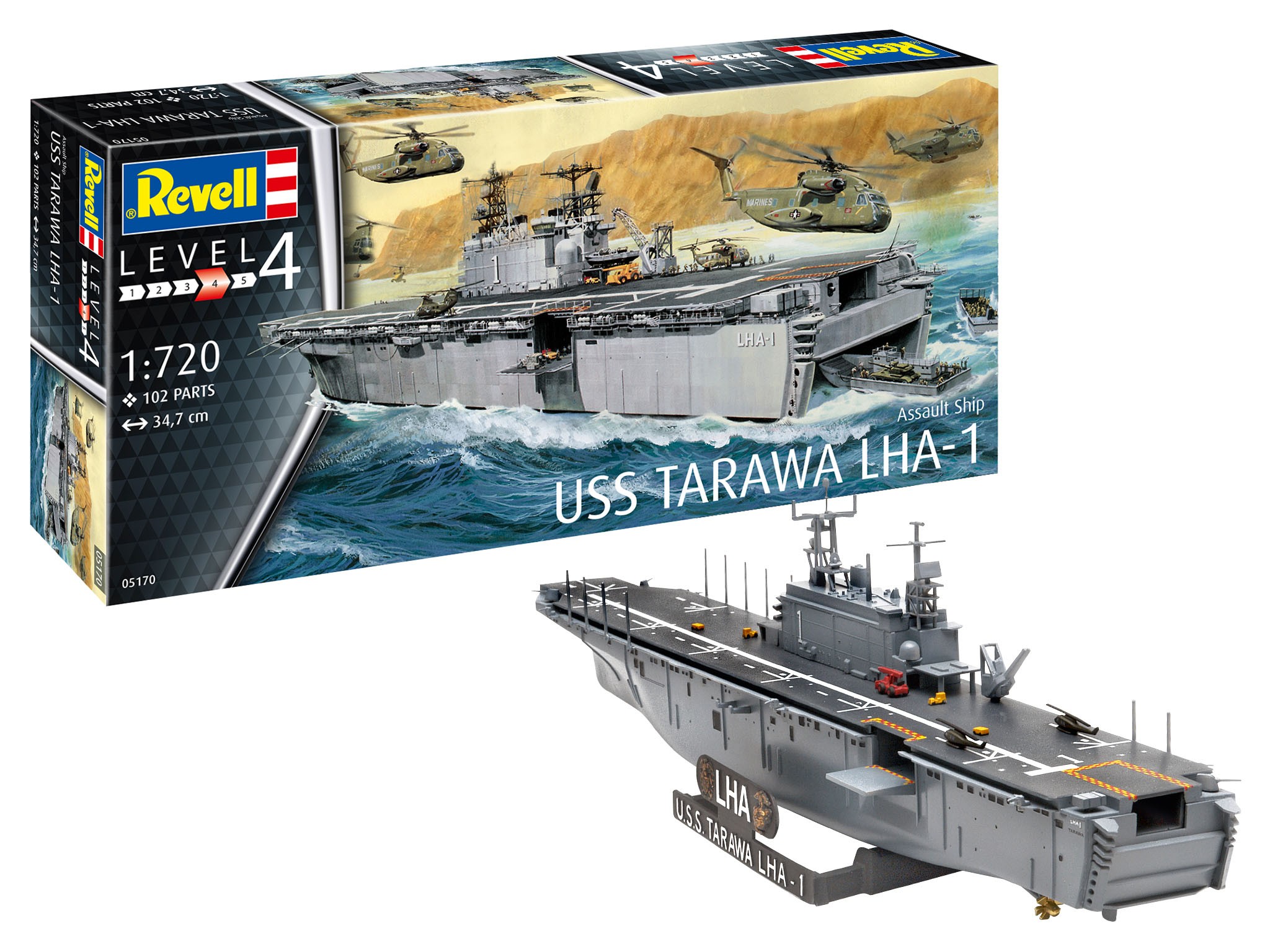 Revell 05170 Assault Ship USS Tarawa LHA-1  1:720