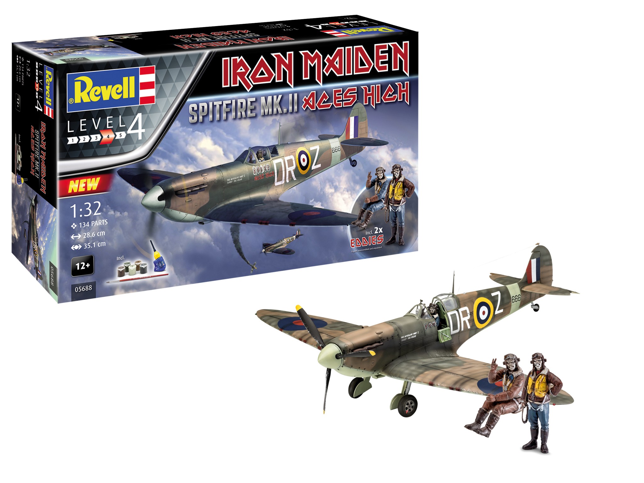 Revell 05688 Spitfire Mk.II "Aces High" Iron Maiden  1:32 " GIFT-SET "