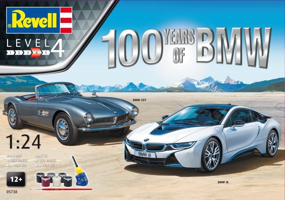 Revell 05738 100 Years of BMW 1:24 Gift-Set 