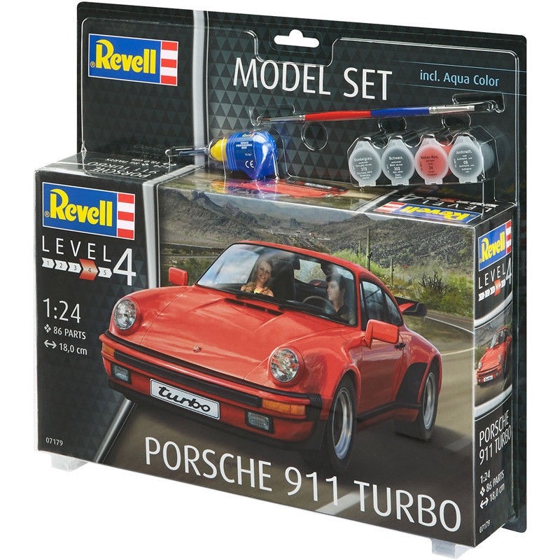 Revell 67179 Porsche 911 Turbo 1:24  " Model-Set "