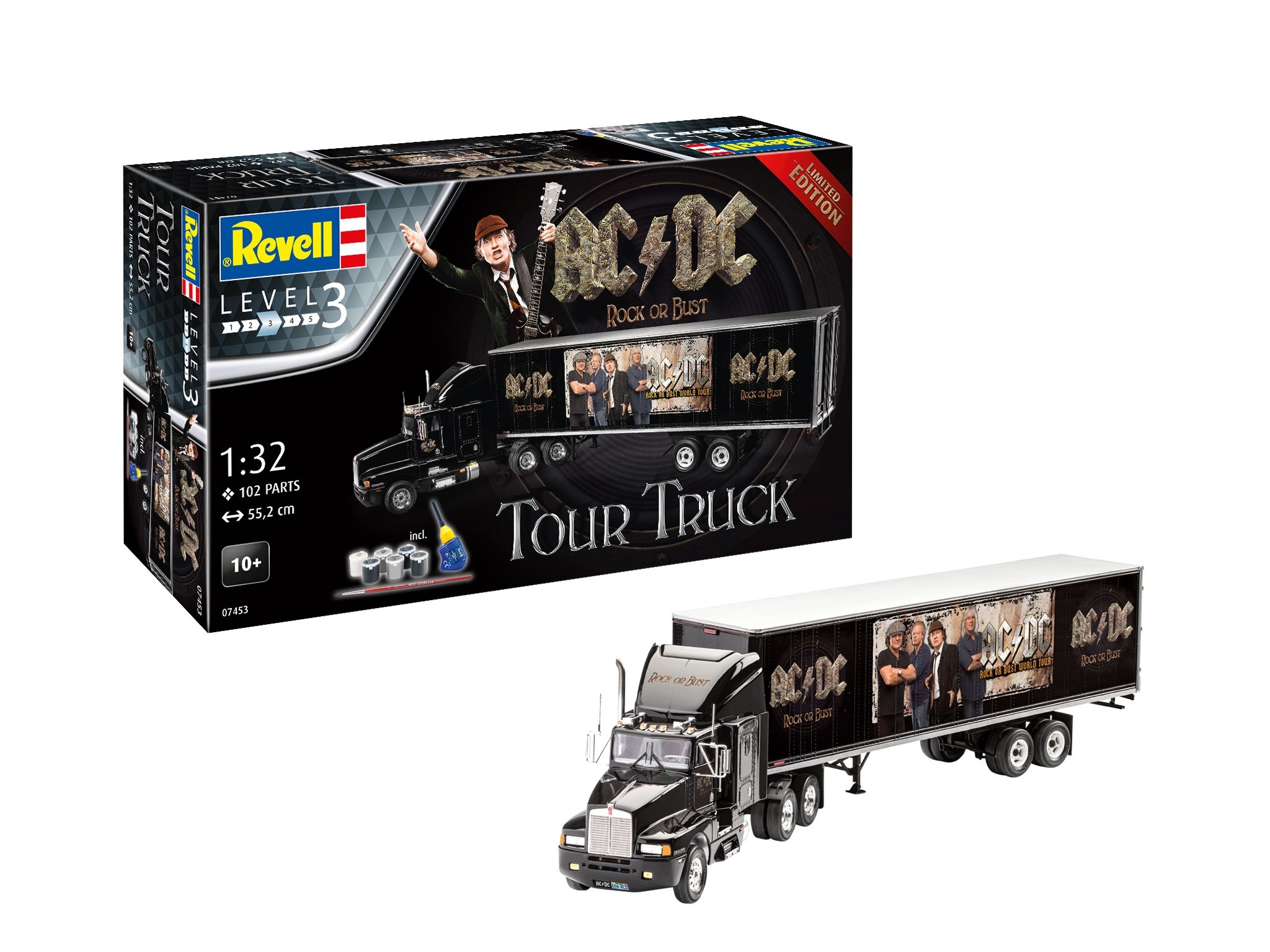 Revell 07453 Truck & Trailer "AC/DC" Limited Edition 1:32 " Model-set "