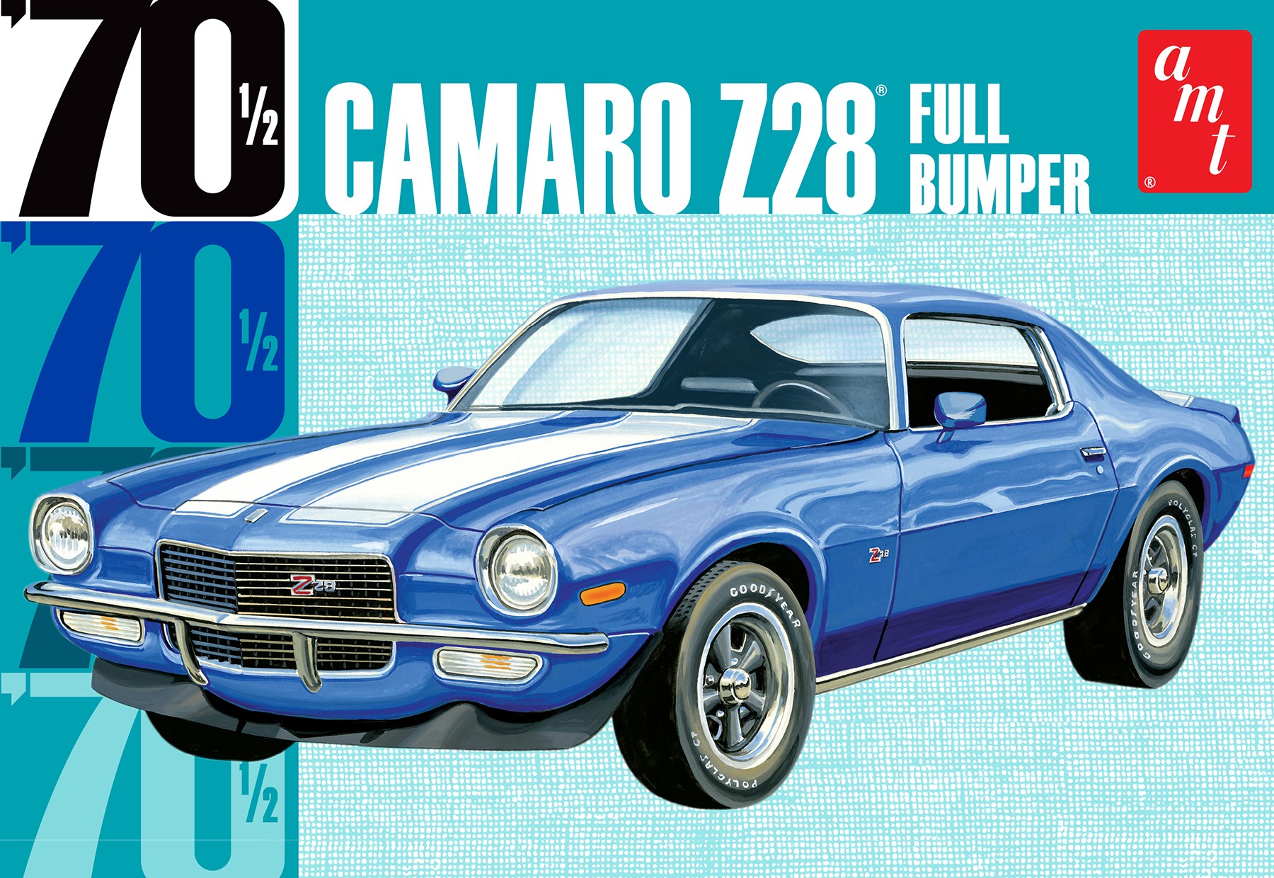 AMT 1155 CAMARO Z28 1970 "FULL BUMPER" 1:25