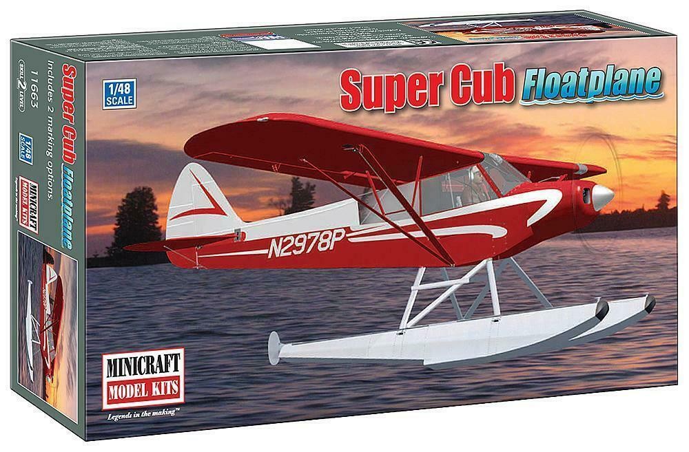 Minicraft 11663  Piper Super Cub  Floatplane  1:48
