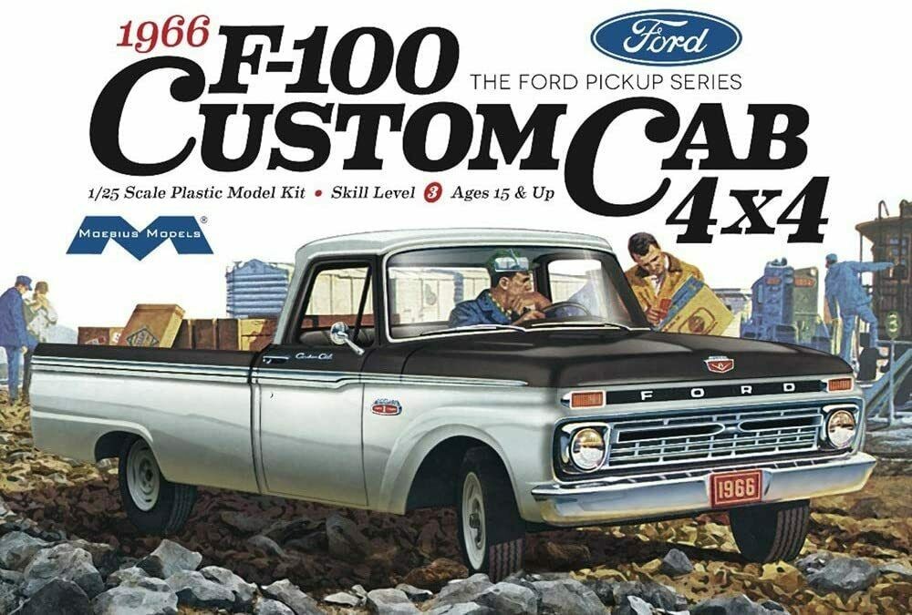 Moebius 1236 Ford F-100 Custom CAB 4X4 1966  1:25