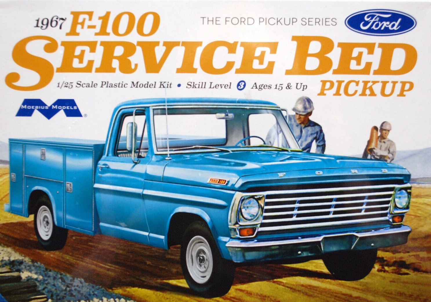 Moebius 1239 Ford F-100 Service Bed 1967  1:25