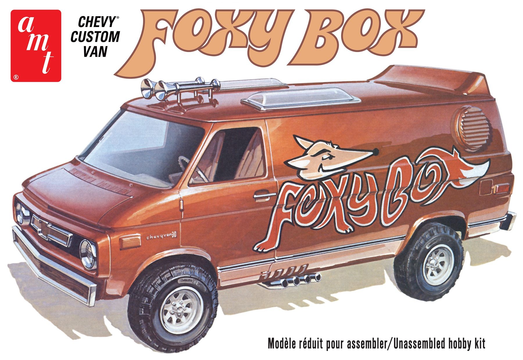 AMT 1265 CHEVY VAN 1975  "FOXY BOX" 1:25