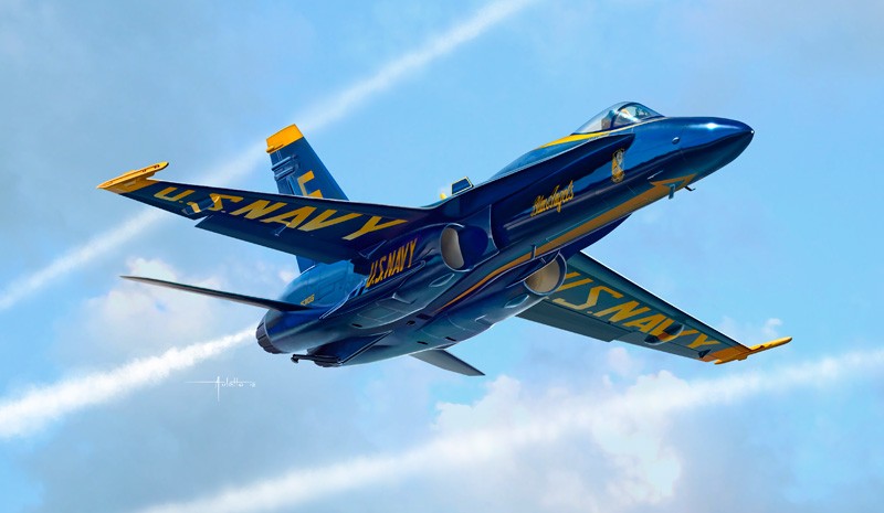 Italeri ITA1324 F/a -18 Hornet '' Blue Angels '' 1:72