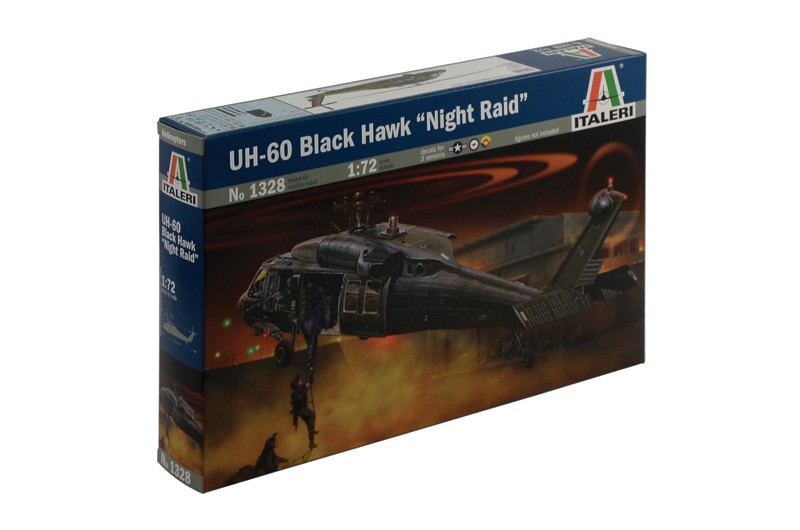 Italeri 1328 Uh-60 Black Hawk Night Raid 1:72 