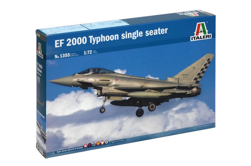 Italeri 1355 EF 2000 TYPHOON single seater  1:72