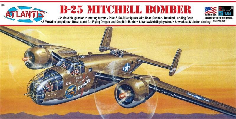 Atlantis H216 B-25 Mitchell Bomber 1:64