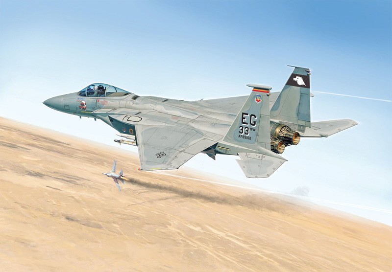 Italeri ITA2763 F-15C '' Eagle Gulf War 25th Anniversary 1:48