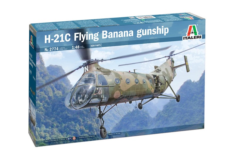 Italeri 2774 H-21C Flying Banana GunShip  1:48