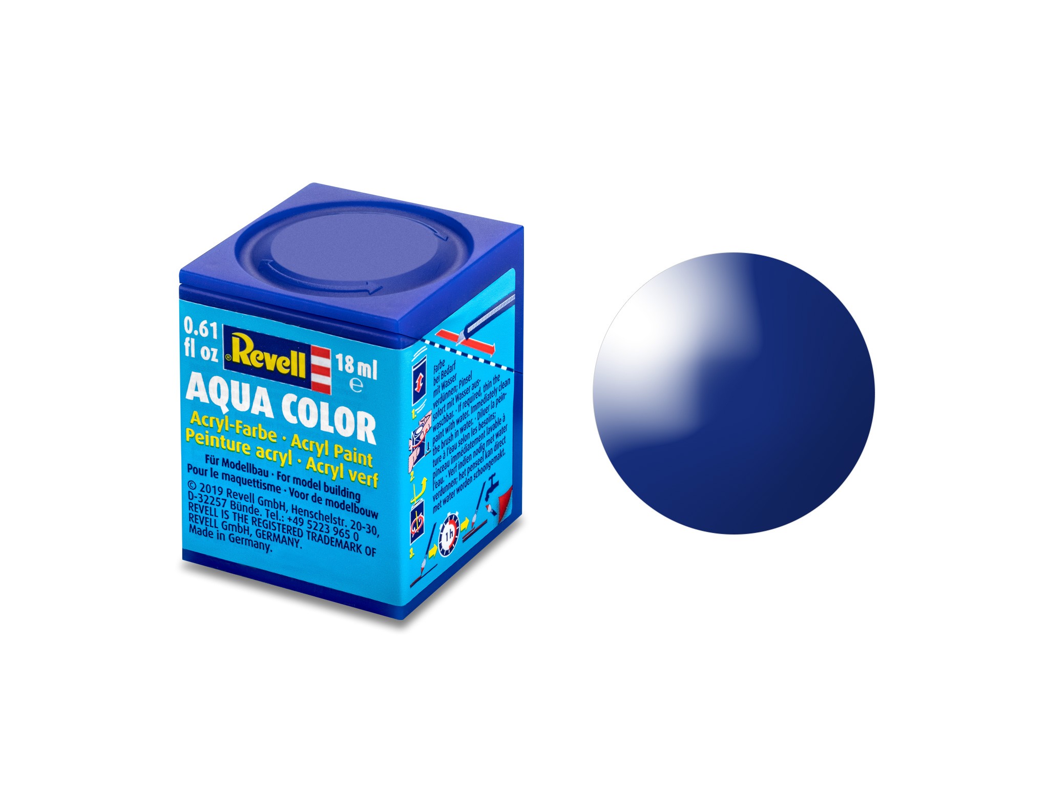 Revell 36151 Tinta Acrílica Azul ultramarino brilhante 18 ml