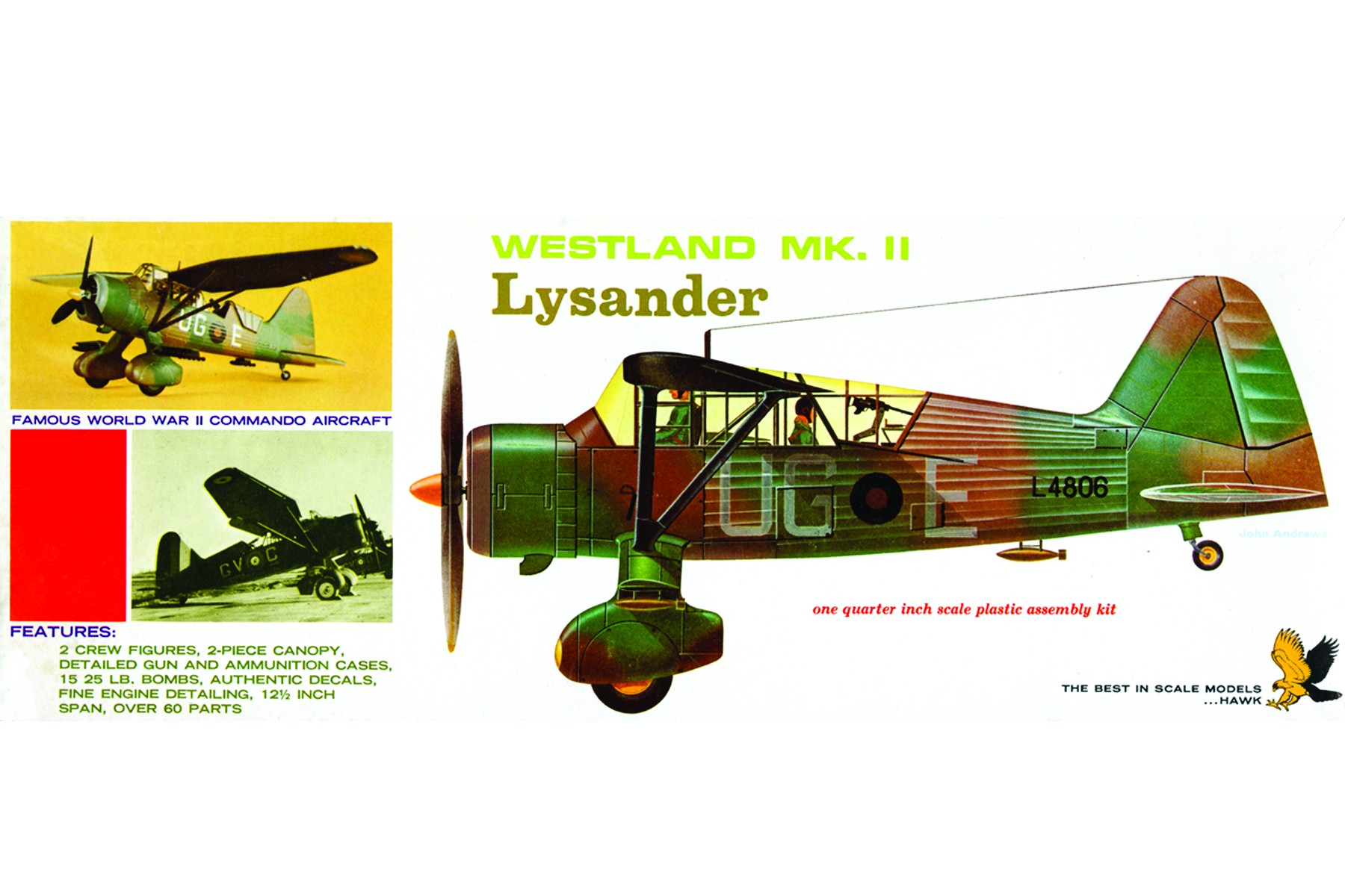Lindberg HL410 Westland MK. II Lysander  1:48