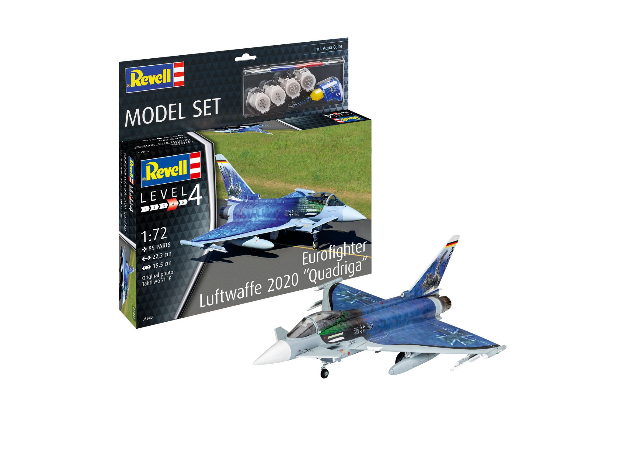Revell 63843  Eurofighter "Luftwaffe 2020 Quadriga"  1:72  " Model-Set "