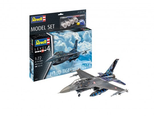 Revell 63844 Lockheed Martin F-16D Tigermeet 2014  1:72  " Model Set "