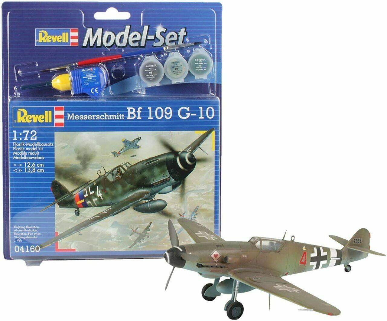 Revell 64160 Bf 109 G-10 Messerschmitt 1:72  " Model-Set "