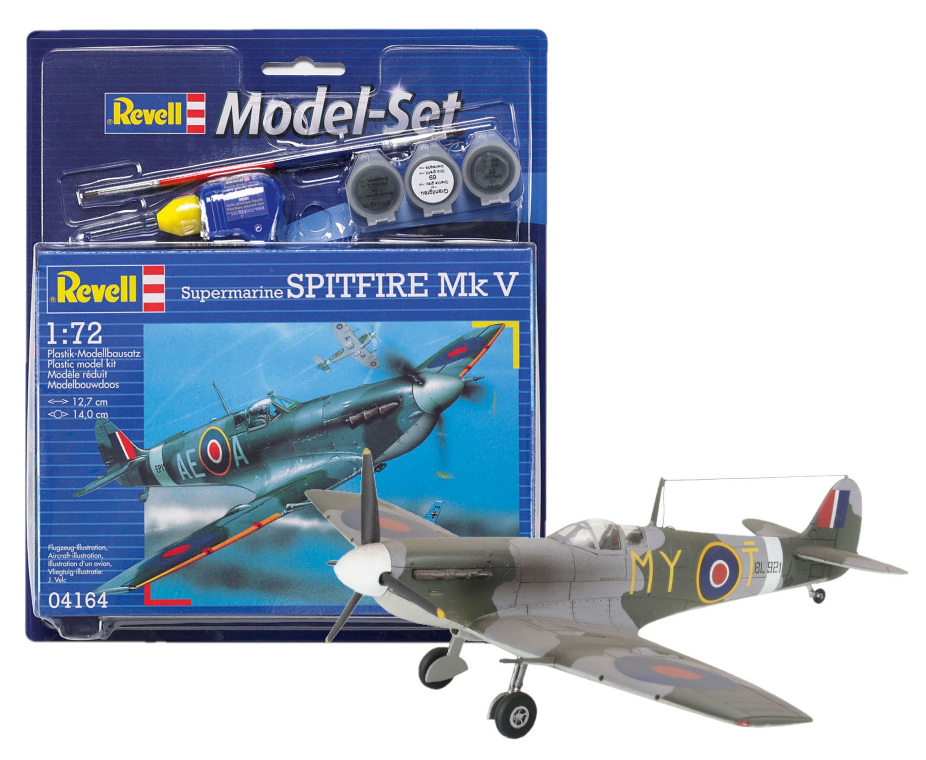 Revell 64164 Spitfire Mk V  1:72  Model Set