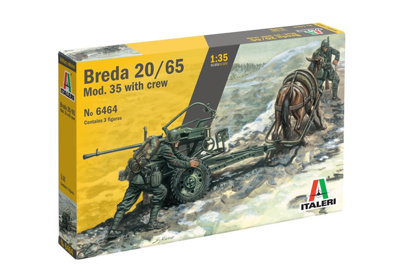 Italeri 6464 Breda 20/65 Mod. 35 with crew  1:35