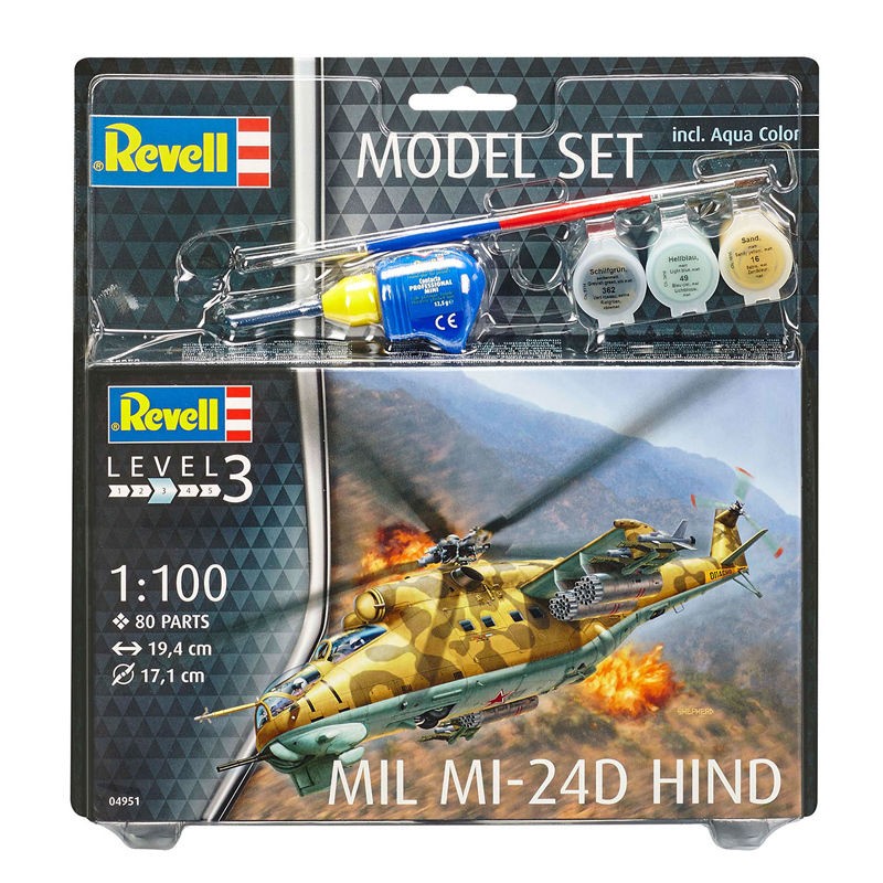 Revell 64951 Mil Mi-24D Hind 1:100  " Model-Set "
