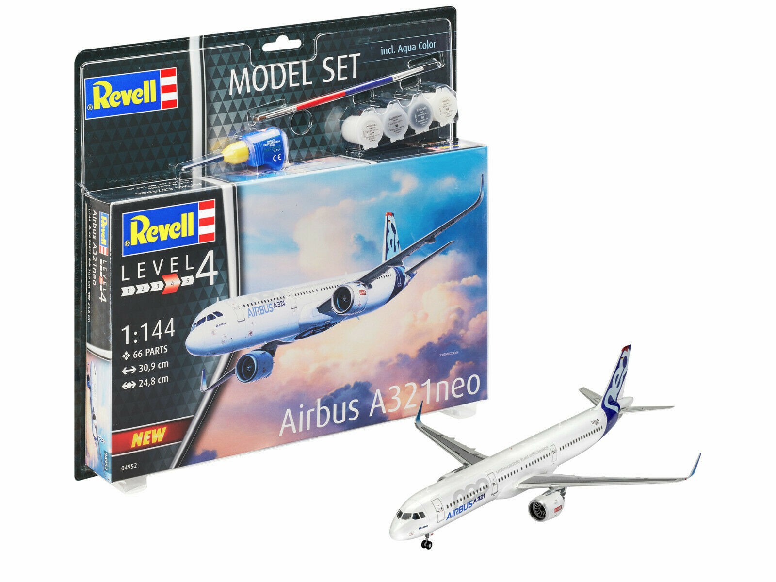 Revell 64952 Airbus A321 Neo  1:144  " Model Set "