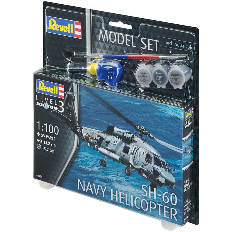 Revell 64955 SH-60 Navy Helicopter 1:100 " Model-Set "
