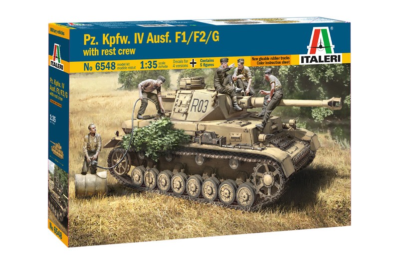 Italeri 6548 Pz.Kpfw. IV Ausf.F1/F2/G EARLY WITH REST CREW  1:35