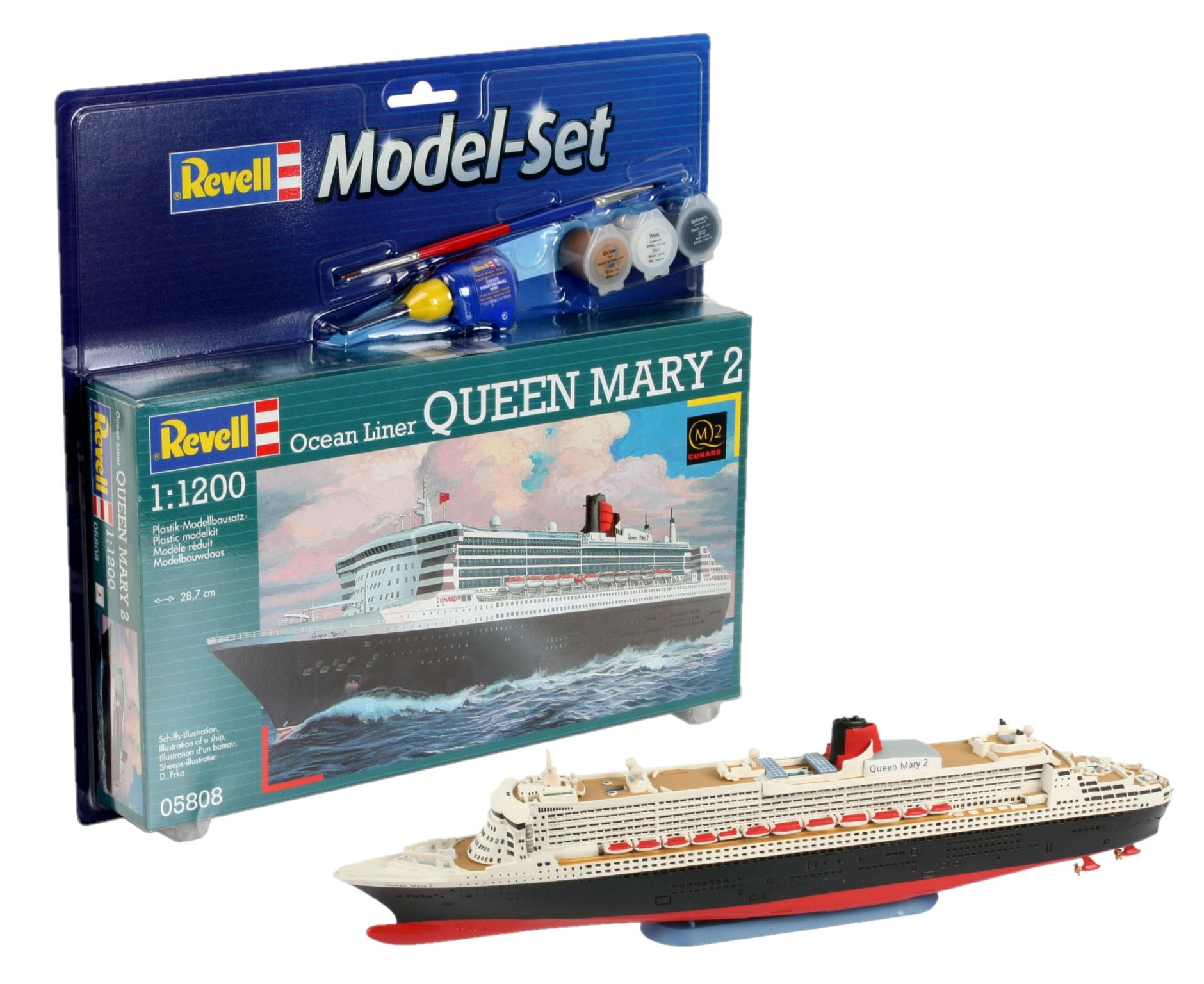 Revell 65808 Queen Mary 2  1;1200  " Model-Set "
