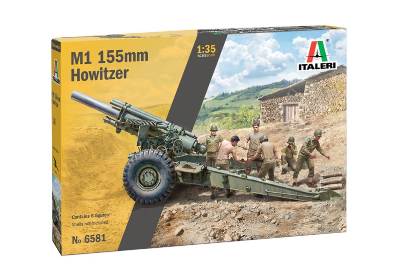 Italeri 6581 M1 155mm Howitzer  1:35