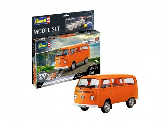 Revell 67667 VW T2 Bus  1/24  " Easy-Click " & " Model Set "