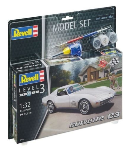 Revell 67684 Corvette C3  1:32  "  Model Set  "