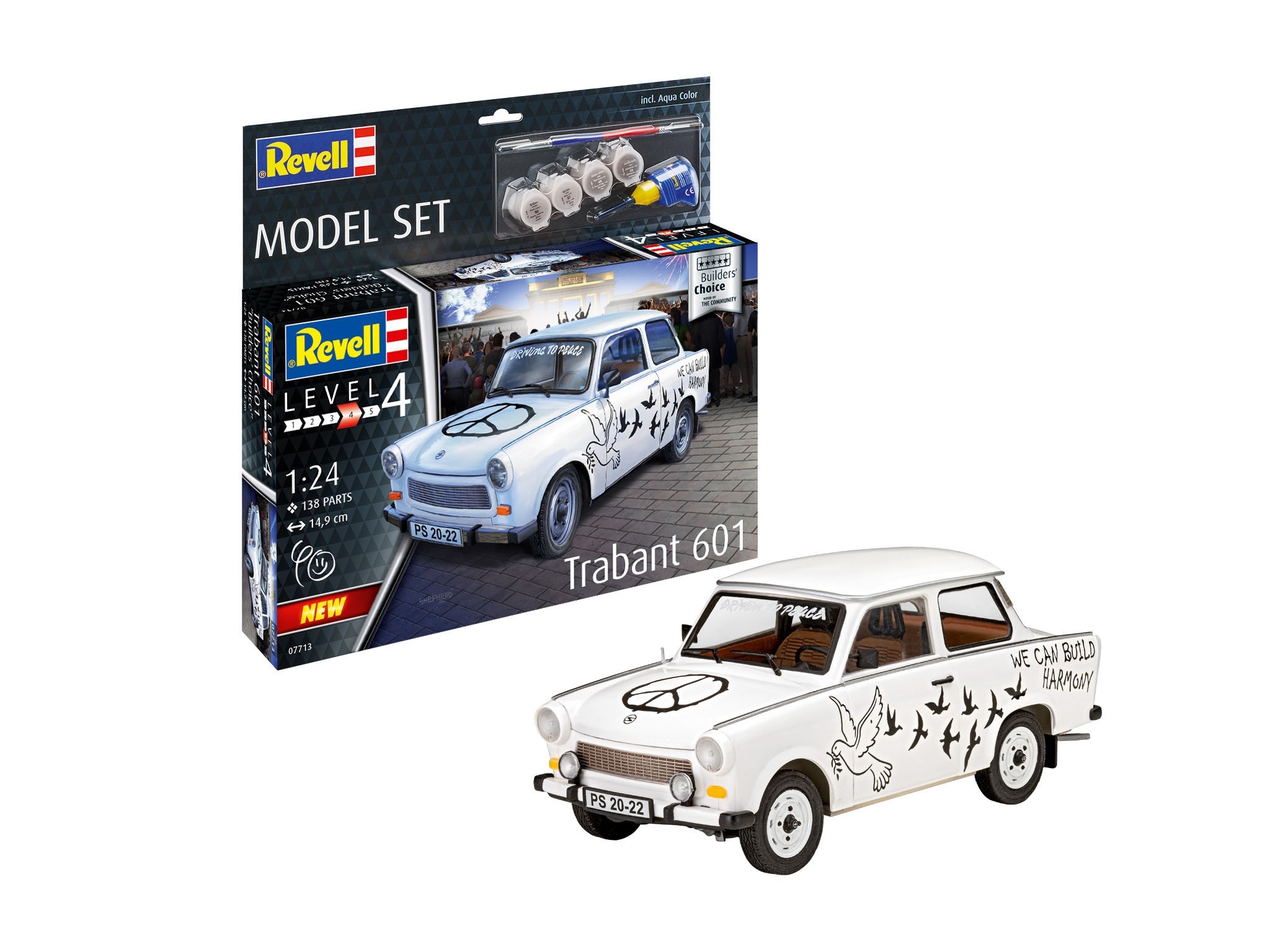 Revell 67713 Trabant 601S Builder's Choice  1/24  " Model-Set "