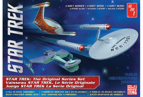 AMT 763 Star Trek Cadet Séries (3 Ship ) Snap 1:2500