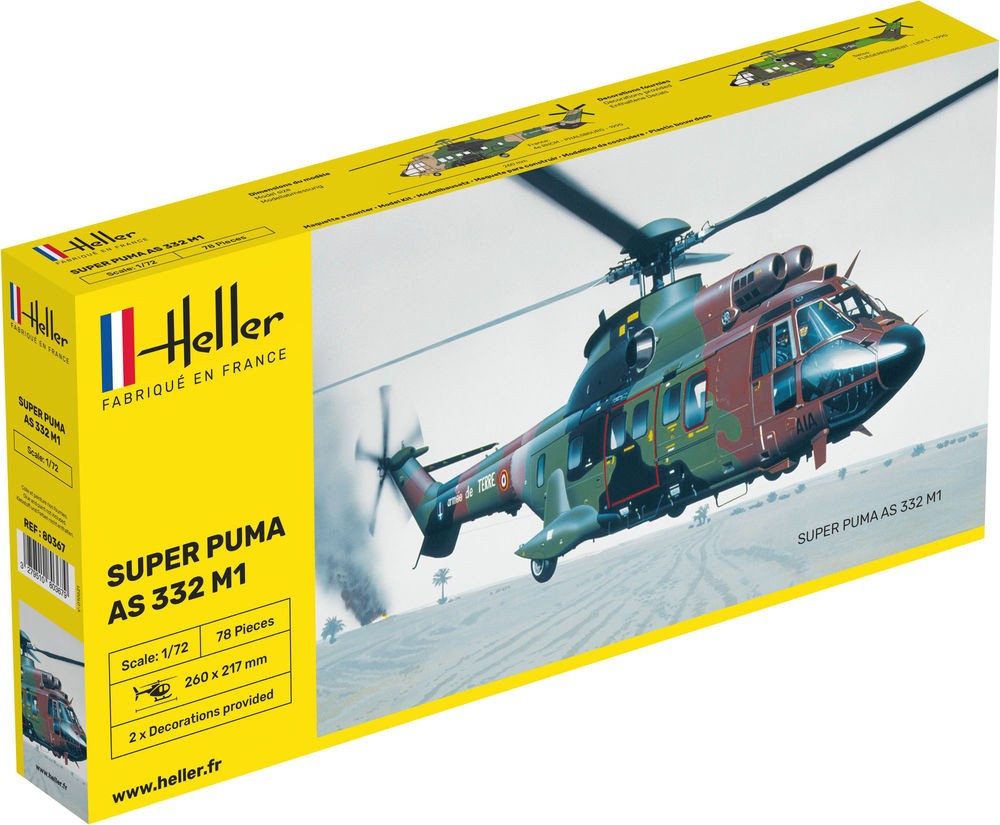 Heller 80367 AS332 M1 Super Puma 1:72