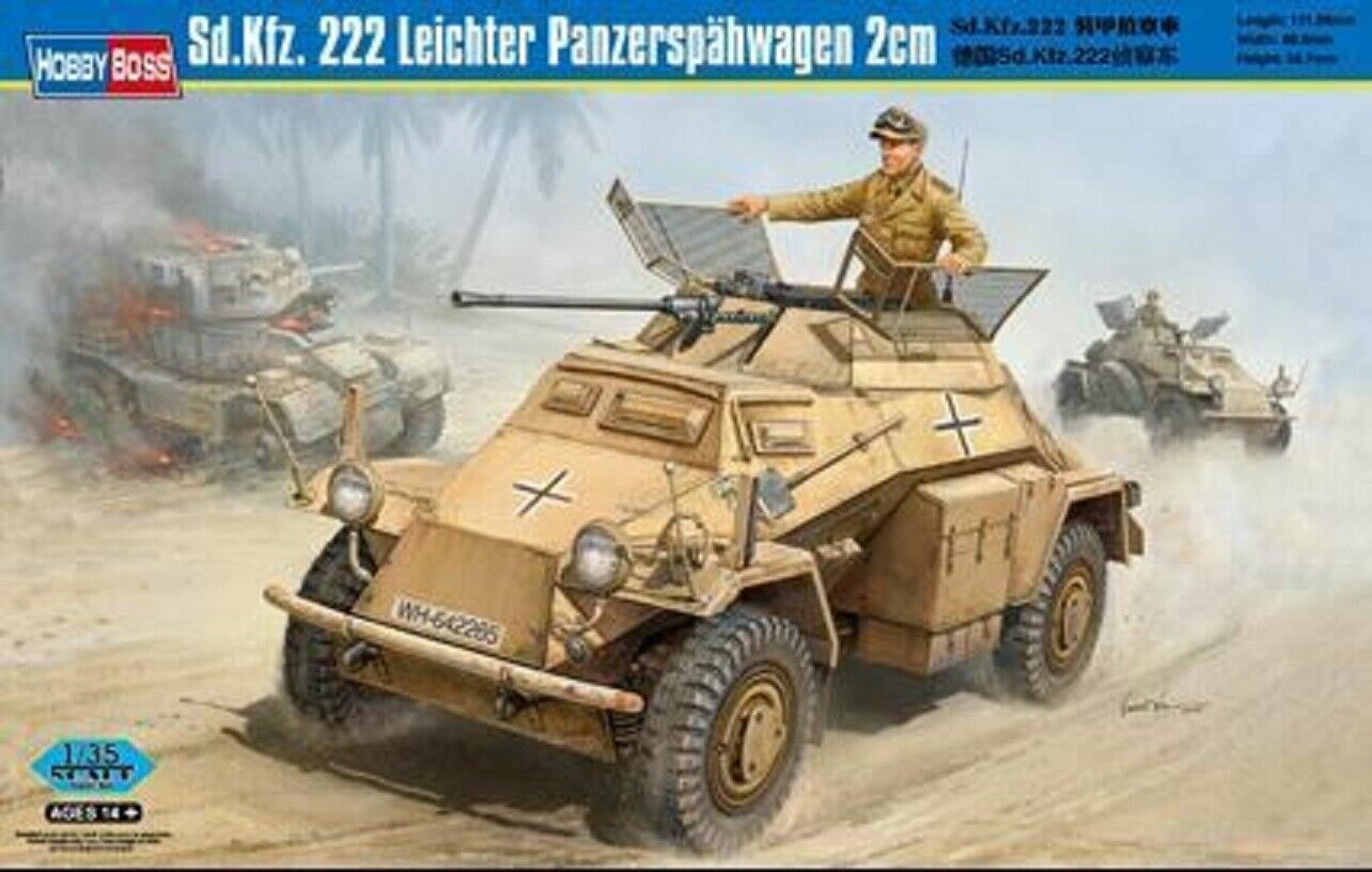 Hobby Boss 82442 Sd.Kfz. 222 Leichter Panzerspahwagen 2cm 1/35