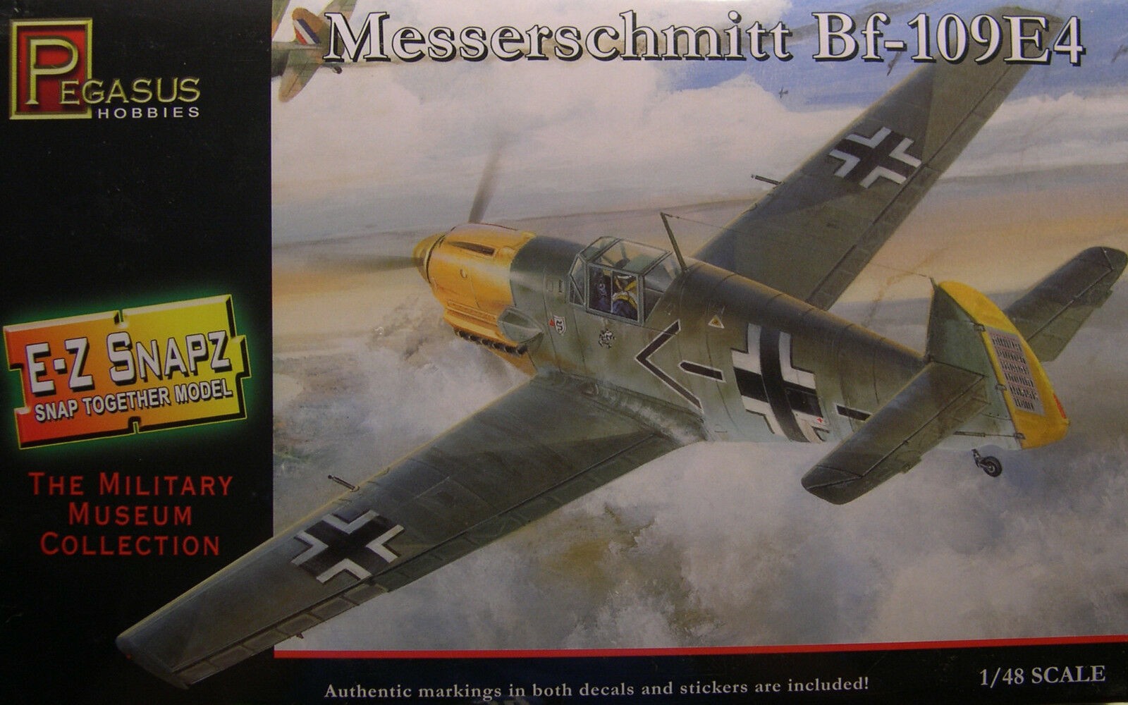 Pegasus 8412 Messerschmitt Bf-109 E4 1:48 " SNAP "