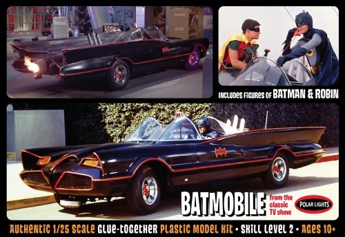 Polar Lights  920 Batmobile 1966 com figuras do Batman & Robin 1:25