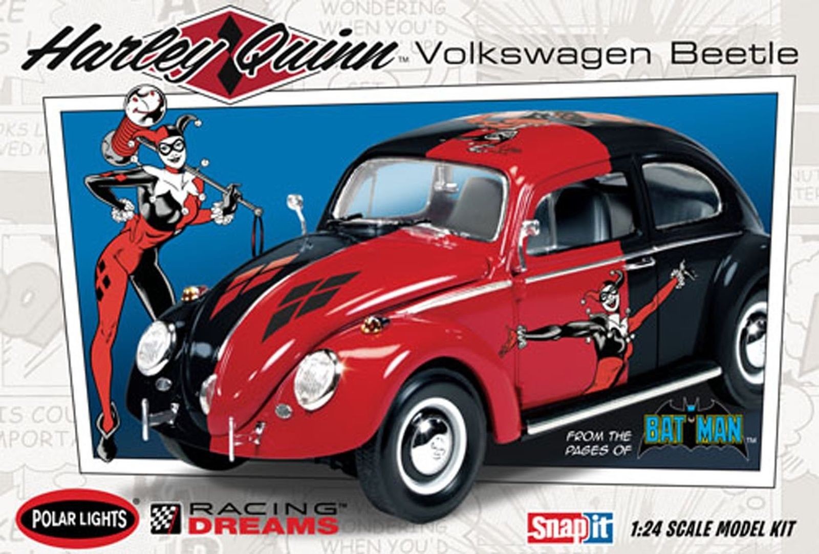 Polar Lights 944 Volkswagen Beetle Harley Quinn 1:24
