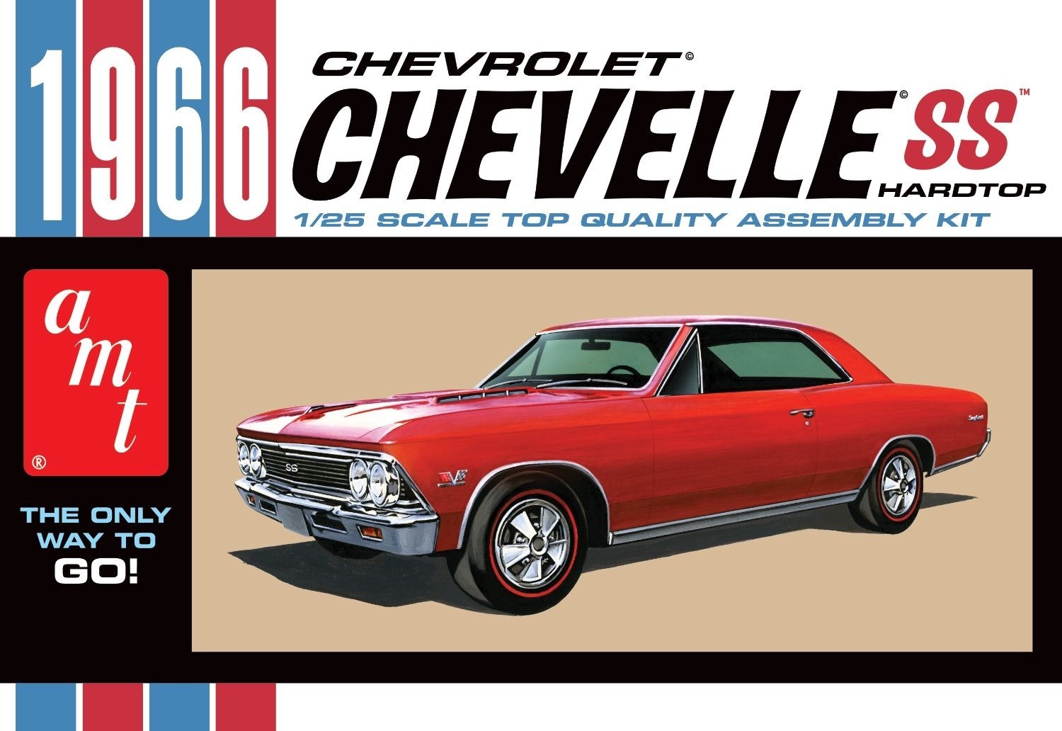 AMT 1342 CHEVY CHEVELLE SS 1966 1:25