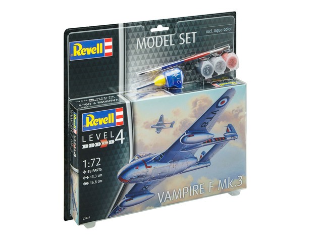 Revell 63934 Vampire F Mk.3  1:72  " Model-Set "